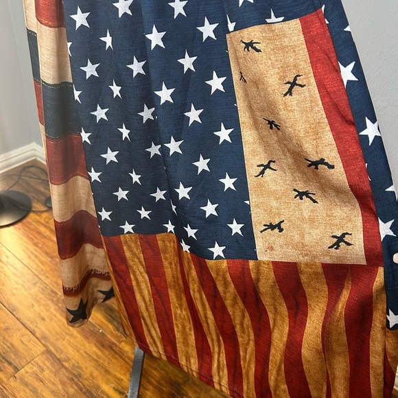 🇺🇸 Patriotic Rustic Americana Flag Maxi Dress – Size Medium 🇺🇸 - Picture 2 of 9